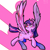 Size: 512x512 | Tagged: safe, artist:xilingjun, twilight sparkle, alicorn, pony, g4, backwards cutie mark, horn, raised hoof, solo, spread wings, standing on two hooves, turned head, twilight sparkle (alicorn), wings