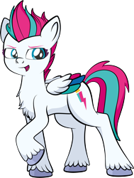 Size: 2673x3545 | Tagged: safe, artist:alexdti, zipp storm, pegasus, pony, g5, chest fluff, female, mare, open mouth, simple background, solo, transparent background, unshorn fetlocks