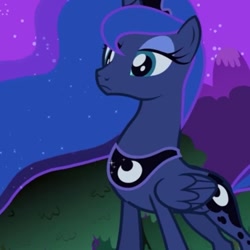 Size: 1079x1080 | Tagged: safe, screencap, princess luna, g4, luna eclipsed, season 2, concave belly, cropped, slender, solo, thin