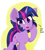 Size: 2783x3081 | Tagged: safe, artist:scandianon, twilight sparkle, pony, unicorn, g4, alternate hairstyle, big ears, colored hooves, cute, eye clipping through hair, female, happy, hoof on cheek, hooves, horn, looking at you, mare, open mouth, open smile, short hair, short mane, short mane twilight sparkle, smiling, smiling at you, solo, talking to viewer, twiabetes, unicorn twilight