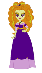 Size: 365x632 | Tagged: safe, artist:cheerful9, artist:selenaede, adagio dazzle, human, equestria girls, g4, base used, clothes, dress, eyeshadow, female, hand on hip, jewelry, lidded eyes, makeup, necklace, open mouth, open smile, simple background, smiling, solo, victorian dress, white background