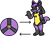 Size: 549x399 | Tagged: safe, artist:mega-poneo, twilight sparkle, lucario, g4, morph ball, pokefied, pokémon, simple background, solo, species swap, transparent background, twiball, twilicario