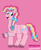 Size: 1680x2066 | Tagged: safe, artist:daniarts19, pinkie pie, earth pony, pony, g4, female, pink background, rainbow power, simple background, solo