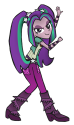 Size: 1550x2611 | Tagged: safe, artist:partypievt, aria blaze, human, equestria girls, g4, 2014, old art, simple background, solo, transparent background