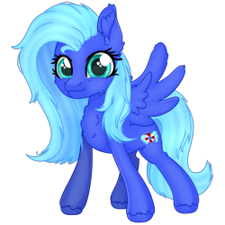 Size: 3000x3000 | Tagged: safe, artist:violight, oc, oc only, oc:water wings, pegasus, autism, commission, cute, ear fluff, female, looking at you, mare, neurodivergent, ocbetes, pansexual, pegasus oc, polyamory, simple background, solo, spread wings, tail, transparent background, unshorn fetlocks, wings