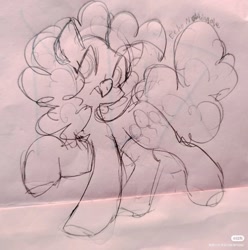 Size: 2540x2559 | Tagged: safe, artist:咸茶吾良夜, pinkie pie, g4, solo, traditional art