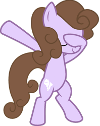 Size: 813x1024 | Tagged: safe, edit, vector edit, candyshell cream, earth pony, pony, g4, alternate cutie mark, background pony, bipedal, dab, eyes closed, female, mare, recolor, simple background, solo, transparent background, vector