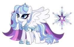 Size: 2672x1712 | Tagged: safe, artist:afterglory, oc, oc only, pegasus, pony, adoptable, armor, blue eyeshadow, crown, eyelashes, eyeshadow, female, glowing, glowing tail, hoof shoes, jewelry, long mane, long tail, makeup, mare, multicolored mane, multicolored tail, offspring, parent:double diamond, parent:twilight sparkle, parents:diamondlight, princess shoes, purple eyelashes, regalia, signature, simple background, smiling, solo, spread wings, standing, straight mane, straight tail, striped mane, striped tail, tail, thick eyelashes, three quarter view, tiara, transparent background, white coat, wings