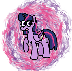 Size: 1088x1080 | Tagged: safe, artist:zoeyhorse, twilight sparkle, alicorn, pony, g4, female, frown, looking at you, mare, open mouth, partially transparent background, solo, twilight sparkle (alicorn)