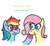 Size: 958x882 | Tagged: safe, artist:zoeyhorse, fluttershy, rainbow dash, pegasus, pony, g4, big eyes, blush scribble, blushing, colored hooves, duo, duo female, eyeshadow, female, hoof on cheek, hooves, lesbian, looking at each other, looking at someone, makeup, mare, no pupils, ship:flutterdash, shipping, simple background, smiling, smiling at each other, trans female, trans fluttershy, transfeminine, transgender, white background