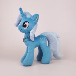 Size: 1000x1000 | Tagged: safe, artist:larsen toys, trixie, pony, unicorn, g4, ear piercing, earring, female, horn, jewelry, mare, necklace, photo, piercing, smiling, solo