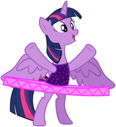 Size: 856x934 | Tagged: safe, artist:justphase, twilight sparkle, alicorn, pony, g4, ballerina, ballet, clothes, female, mare, on hind legs, simple background, solo, standing, transparent background, tutu, twilarina, twilight sparkle (alicorn)