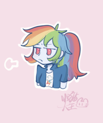 Size: 2409x2862 | Tagged: safe, artist:小猫大王（丁丁历险记版, rainbow dash, human, g4, humanized