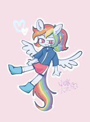 Size: 3120x4208 | Tagged: safe, artist:小猫大王（丁丁历险记版, rainbow dash, human, equestria girls, g4, ponied up