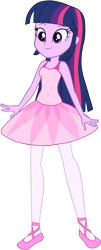 Size: 616x1526 | Tagged: safe, artist:invisibleink, artist:tylerajohnson352, twilight sparkle, human, equestria girls, g4, ballerina, ballet slippers, bare shoulders, beautiful, clothes, cute, dress, leotard, pretty, simple background, sleeveless, solo, tights, transparent background, tutu, twilarina, twilight sparkle (alicorn)