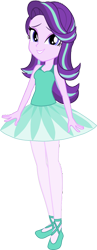 Size: 604x1561 | Tagged: safe, artist:invisibleink, artist:tylerajohnson352, starlight glimmer, human, equestria girls, g4, ballerina, ballet slippers, bare shoulders, beautiful, clothes, cute, dress, glimmerina, leotard, pretty, simple background, sleeveless, solo, tights, transparent background, tutu