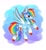 Size: 940x1024 | Tagged: safe, artist:arnie_mae_, rainbow dash, pegasus, pony, g4, alternate design, cascading cutie mark, colored hooves, female, flying, hooves, mare, solo, spread wings, wings