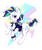 Size: 528x627 | Tagged: source needed, safe, artist:buttzaton, rarity, pony, unicorn, g4, alternate hairstyle, horn, punk, raripunk, solo