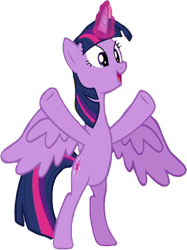 Size: 539x720 | Tagged: safe, edit, edited screencap, editor:homersimpson1983, screencap, twilight sparkle, alicorn, pony, g4, background removed, bipedal, episode needed, female, mare, not a vector, simple background, solo, transparent background, twilight sparkle (alicorn)