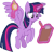 Size: 745x720 | Tagged: safe, edit, edited screencap, editor:mrtoonlover83, screencap, twilight sparkle, alicorn, pony, g4, background removed, clipboard, episode needed, female, levitation, magic, not a vector, pencil, simple background, solo, stopwatch, telekinesis, transparent background, twilight sparkle (alicorn), watch