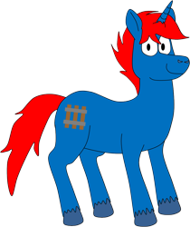 Size: 875x1043 | Tagged: safe, artist:thecanadiantoony2001, oc, oc only, oc:train track, unicorn, g4, horn, male, simple background, solo, stallion, transparent background, unicorn oc