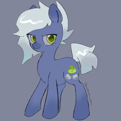 Size: 4096x4096 | Tagged: safe, artist:metaruscarlet, limestone pie, earth pony, pony, g4, blue background, grumpy, looking at you, simple background, solo