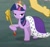 Size: 849x796 | Tagged: safe, screencap, discord, twilight sparkle, alicorn, pony, g4, my little pony: friendship is magic, princess twilight sparkle (episode), big crown thingy, clothes, cropped, duo, duo male and female, element of magic, female, great moments in animation, jewelry, lidded eyes, male, meme, regalia, robe, scepter, smiling, standing, twilight scepter, twilight sparkle (alicorn)