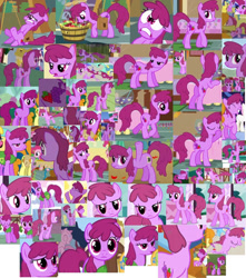 Size: 900x1019 | Tagged: safe, edit, edited screencap, screencap, berry punch, berryshine, carrot top, cherry berry, cloud kicker, golden harvest, lemon hearts, lyra heartstrings, minuette, pinkie pie, twinkleshine, earth pony, pony, call of the cutie, fall weather friends, g4, season 1, winter wrap up, collage, female, mare, winter wrap up vest