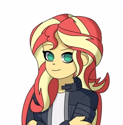 Size: 3534x3588 | Tagged: safe, artist:jazzzbugg, sunset shimmer, equestria girls, g4, simple background, solo, white background