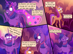 Size: 2048x1536 | Tagged: safe, artist:mrraapeti, sunny starscout, twilight sparkle, alicorn, pony, g5, comic, magic, older, older twilight, older twilight sparkle (alicorn), princess twilight 2.0, sunny and her heroine, twilight sparkle (alicorn)