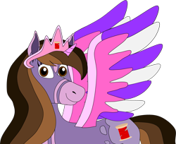 Size: 1403x1146 | Tagged: safe, artist:thecanadiantoony2001, oc, oc only, oc:princess kincade, alicorn, g4, female, simple background, solo, transparent background