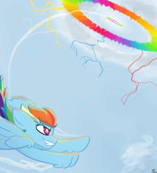 Size: 852x938 | Tagged: safe, artist:summerbeachyt, rainbow dash, pegasus, pony, g4, solo, sonic rainboom