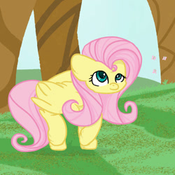 Size: 894x894 | Tagged: safe, artist:summerbeachyt, fluttershy, pegasus, pony, g4, solo