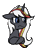 Size: 401x527 | Tagged: safe, artist:brella, oc, oc only, oc:velvet remedy, pony, unicorn, fallout equestria, bust, crossed hooves, female, frown, gif, horn, mare, non-animated gif, outline, portrait, simple background, solo, transparent background, white outline