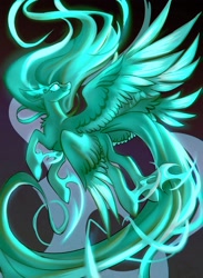 Size: 2911x3966 | Tagged: safe, artist:r-cang, pony, smiling, solo, teal body