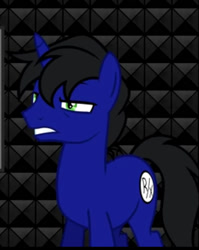 Size: 490x616 | Tagged: safe, artist:oblivionfall, artist:thelostnarrator, oc, oc only, oc:deadlyreg, pony, unicorn, horn, solo