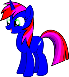 Size: 1031x1159 | Tagged: safe, artist:fantasystaples, artist:jonesdylan874, oc, oc only, oc:blue comet, pony, unicorn, g4, female, horn, simple background, solo, transparent background