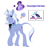 Size: 1280x1384 | Tagged: safe, artist:aztrial, oc, oc only, oc:moonlight tell-tale, pony, unicorn, bio in description, chest fluff, female, horn, leonine tail, long fetlocks, magic, magic aura, magical lesbian spawn, mare, next generation, offspring, parent:starlight glimmer, parent:trixie, parents:startrix, piercing, purple eyes, raised hoof, simple background, tail, tongue piercing, trans female, transgender, unicorn oc, unshorn fetlocks, white background