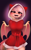 Size: 2560x4096 | Tagged: oc name needed, safe, artist:kebchach, oc, oc only, bat pony, anthro, ambiguous facial structure, bat pony oc, bat wings, blushing, breasts, christmas, clothes, costume, eye clipping through hair, female, high res, holiday, looking at you, not flutterbat, open mouth, open smile, present, santa costume, smiling, smiling at you, solo, spread wings, tail, wings, zettai ryouiki