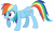 Size: 5205x3000 | Tagged: safe, artist:cloudy glow, rainbow dash, pegasus, pony, g4, the mysterious mare do well, female, mare, simple background, solo, stunned, transparent background, vector