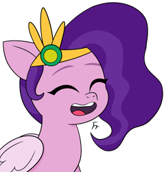 Size: 3316x3468 | Tagged: safe, artist:frownfactory, pipp petals, pegasus, g5, eyes closed, female, simple background, smiling, solo, transparent background