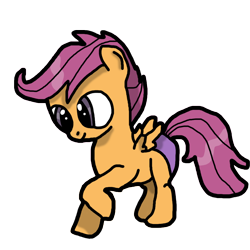 Size: 1024x1024 | Tagged: safe, artist:background_pon3, scootaloo, pegasus, pony, g4, clothes, female, filly, foal, panties, simple background, solo, transparent background, underwear, wings