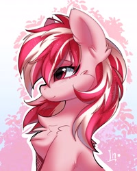 Size: 3277x4096 | Tagged: safe, artist:lunylin, sugar moonlight, earth pony, pony, g5, chest fluff, female, high res, mare, profile, rare mare, side view, smiling, solo