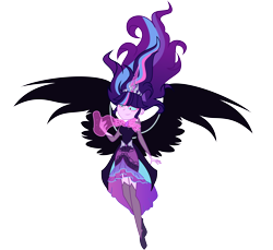 Size: 10002x9174 | Tagged: safe, artist:shootingstarsentry, oc, oc only, oc:midnight dusk, equestria girls, g4, absurd resolution, clothes, female, magic, simple background, solo, transparent background, vector