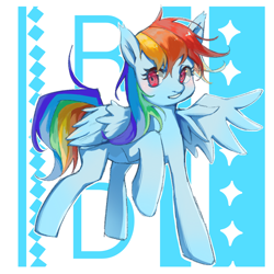 Size: 2048x2048 | Tagged: safe, artist:lusewgbaiyang, rainbow dash, pegasus, pony, g4, abstract background