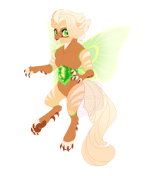 Size: 4100x4700 | Tagged: safe, artist:gigason, oc, oc only, oc:cricket hop, abyssinian, changeling, hybrid, g4, absurd resolution, abyssinian oc, adoptable, blonde hair, blonde tail, brown fur, claws, coat markings, colored belly, colored claws, colored eyebrows, colored nose, colored paw pads, colored paws, colored pinnae, colored pupils, ear fluff, eye clipping through hair, eye markings, facial markings, flying, gradient hair, gradient tail, green eyes, green pupils, hybrid oc, interspecies offspring, leg markings, leg stripes, long tail, looking back, male, male oc, obtrusive watermark, offspring, parent:capper dapperpaws, parent:oc:zelus, parents:canon x oc, shiny belly, short hair, simple background, snip (coat marking), solo, stripes, tail, three quarter view, transparent background, wall of tags, watermark