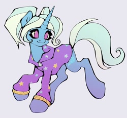 Size: 1440x1343 | Tagged: safe, artist:broniesforponies, gameloft, trixie, pony, unicorn, g4, my little pony: magic princess, alternate hairstyle, babysitter trixie, clothes, cute, diatrixes, female, hoodie, horn, mare, smiling, solo