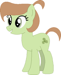 Size: 311x381 | Tagged: safe, artist:victorfazbear, edit, clover swirl, earth pony, pony, g4, g4.5, my little pony: pony life, female, g4.5 to g4, generation leap, mare, simple background, smiling, solo, transparent background