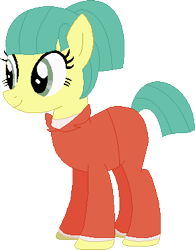 Size: 291x373 | Tagged: safe, artist:victorfazbear, edit, karen (g4.5), earth pony, pony, g4, g4.5, my little pony: pony life, female, g4.5 to g4, generation leap, mare, simple background, solo, transparent background