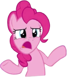 Size: 2210x2520 | Tagged: safe, edit, edited screencap, editor:homersimpson1983, screencap, pinkie pie, g4, background removed, female, not a vector, simple background, solo, transparent background